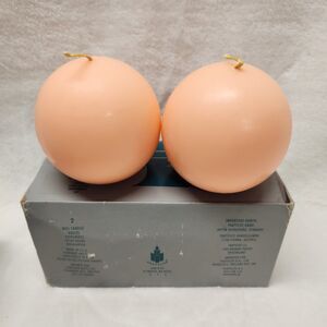 2 PartyLite Tropical Blossom 3” Ball Candles